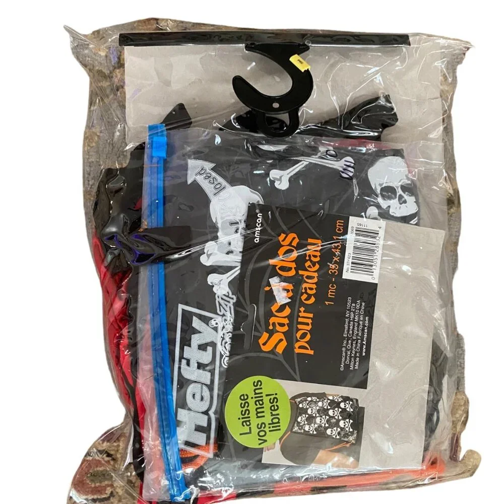 Cutthroat‎ pirate costume child Halloween skull carry bag cosplay kids size 6-8